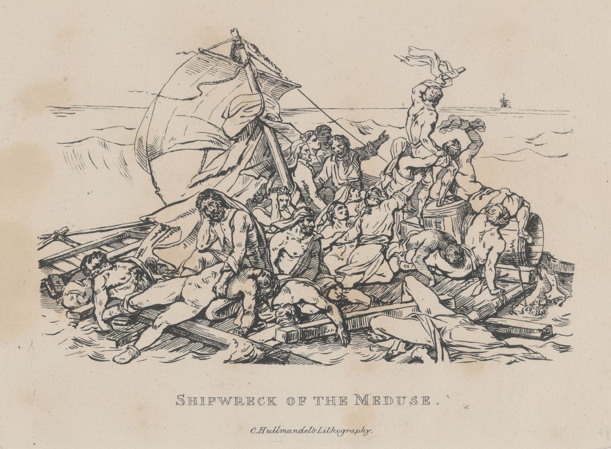 El naufragio de la Medusa (La Radeau de la Méduse) de Theodore Gericault