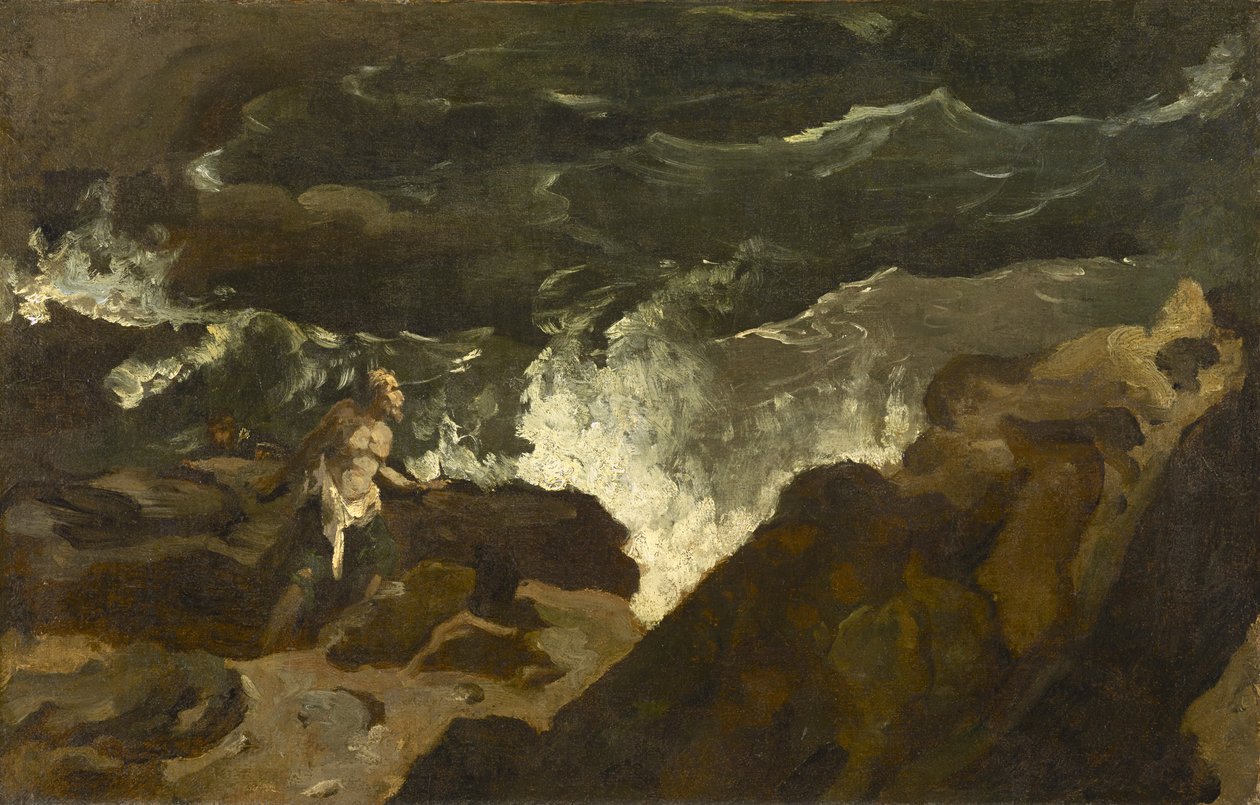 Naufragio en una playa de Theodore Gericault