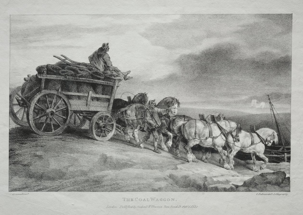 El vagón de carbón de Theodore Gericault