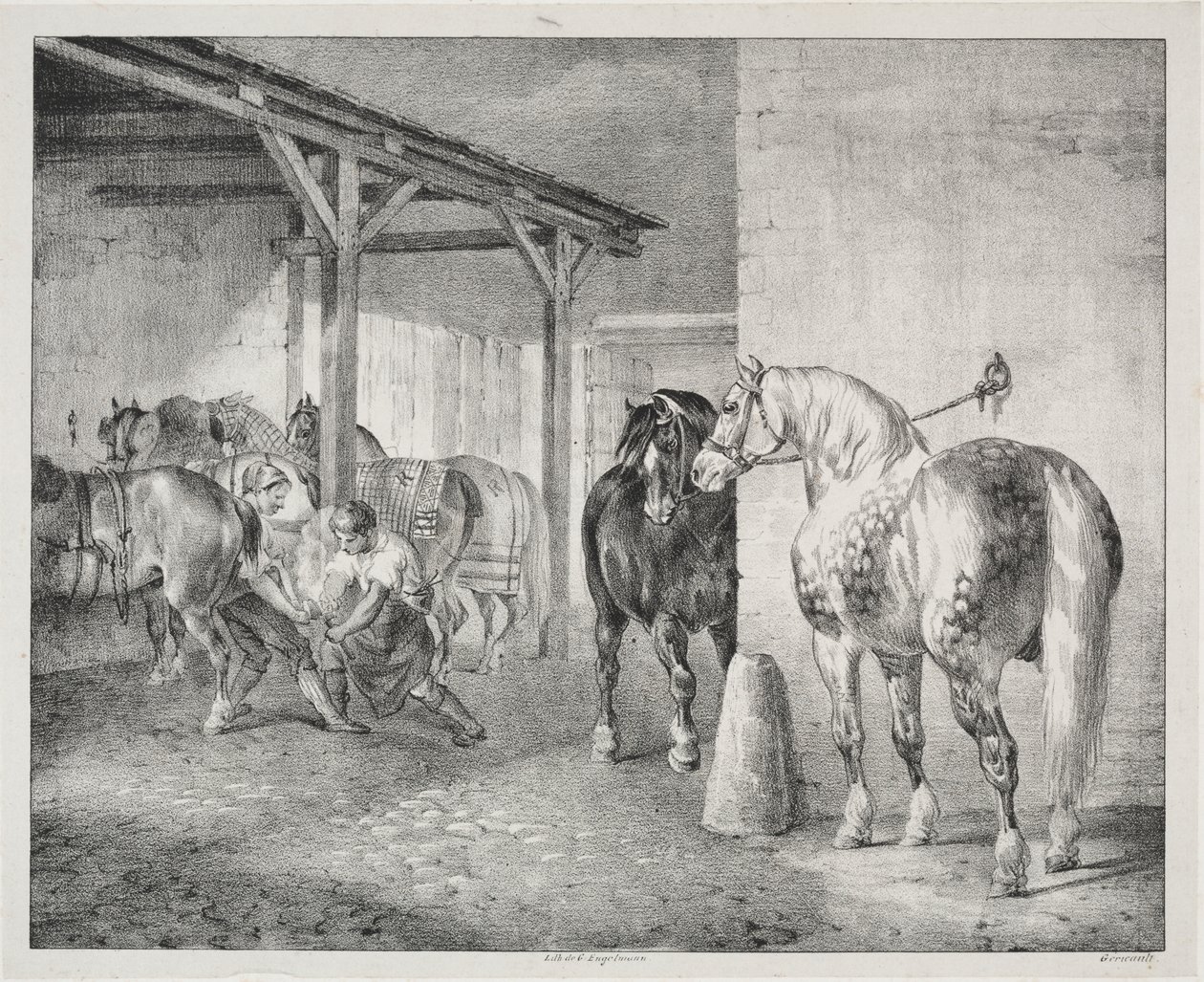 El cobertizo de Ferrier de Theodore Gericault