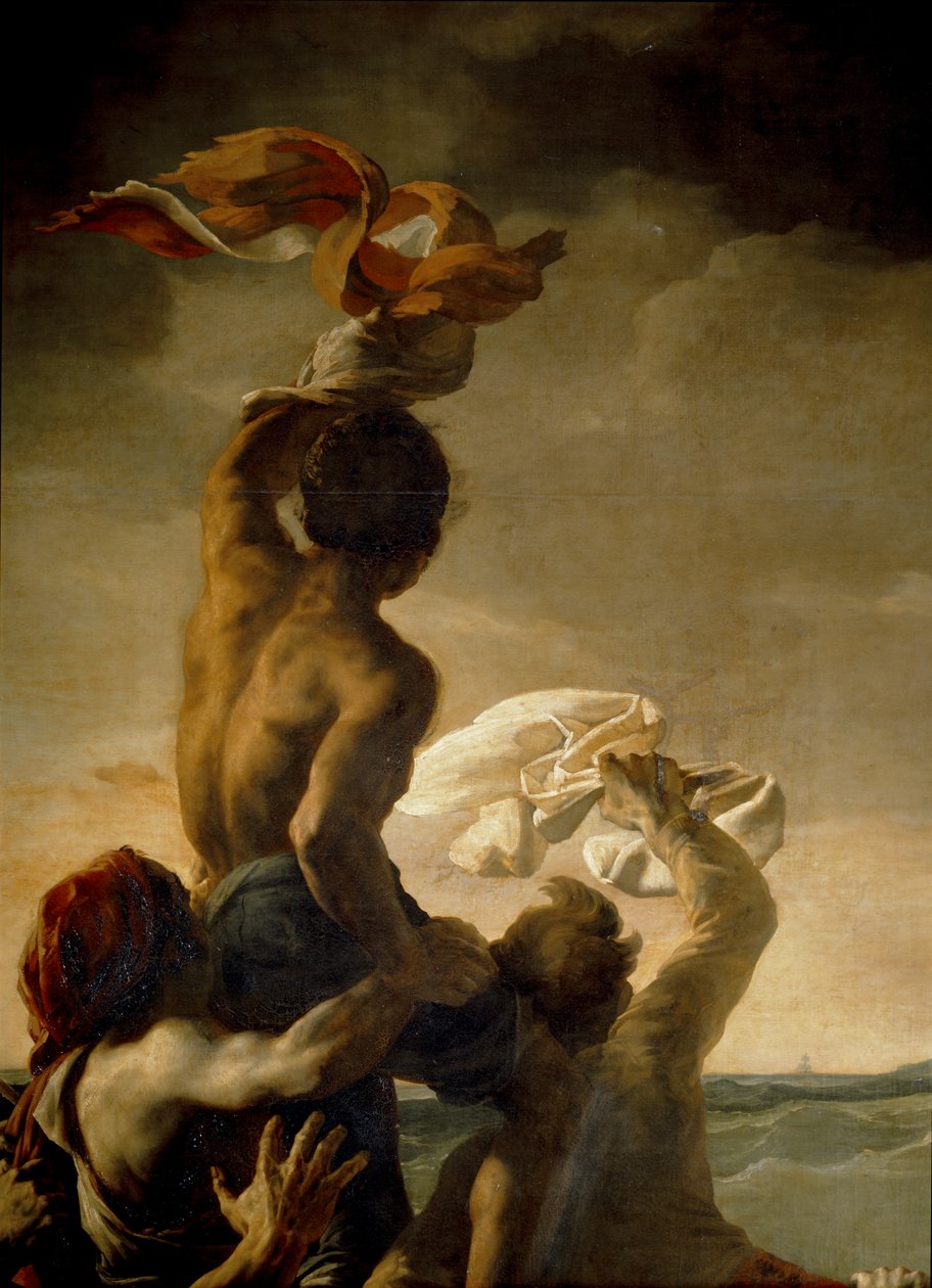 La Balsa de la " Medusa ". Pintura después de un entonces ... de Theodore Gericault