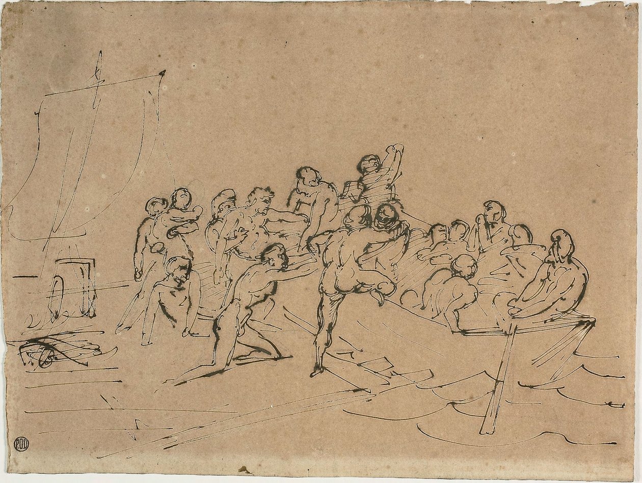 El rescate de los supervivientes de la Balsa de la Medusa de Theodore Gericault
