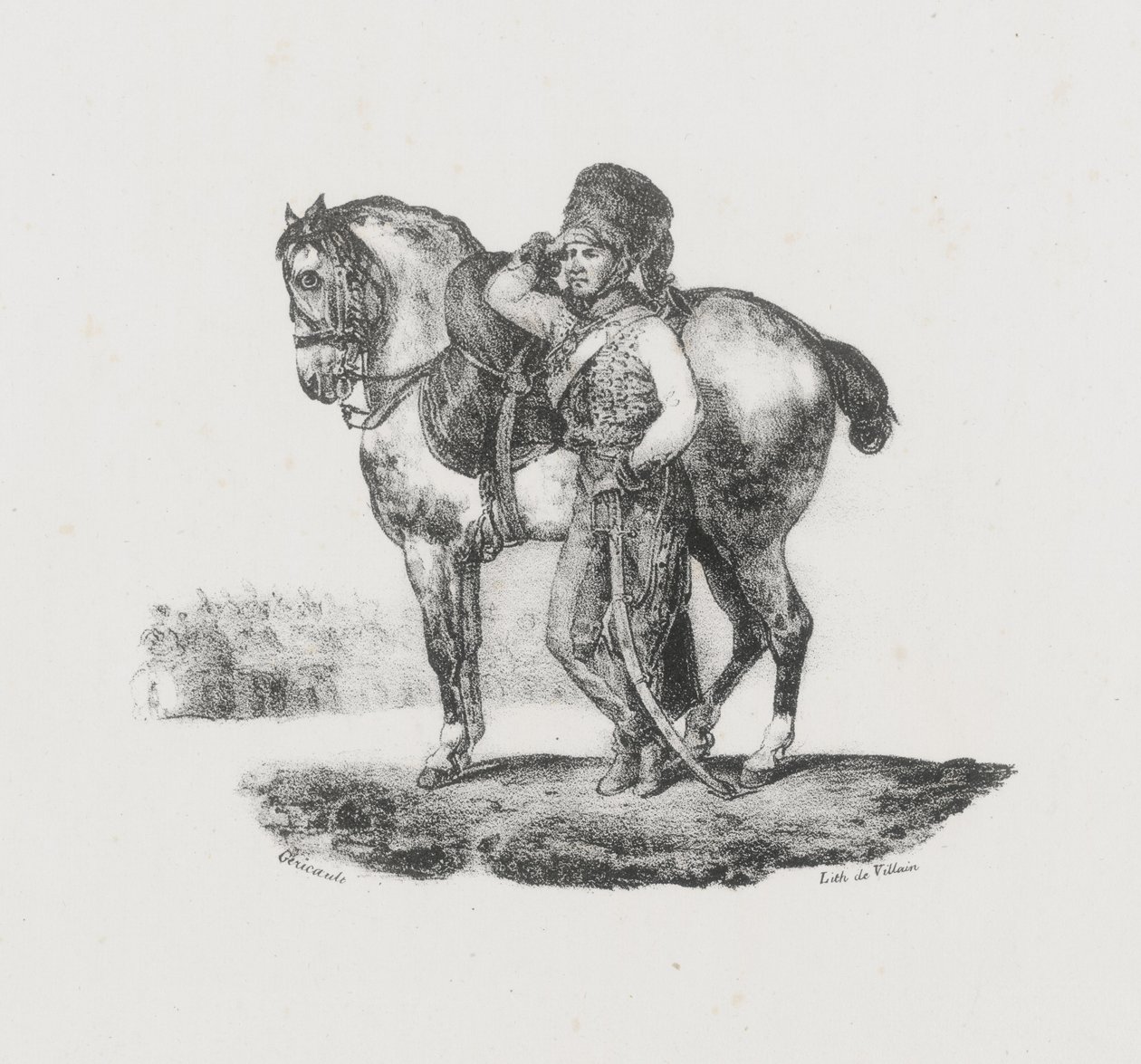 Trompetista de los húsares (Hussar Trumpeter) de Theodore Gericault