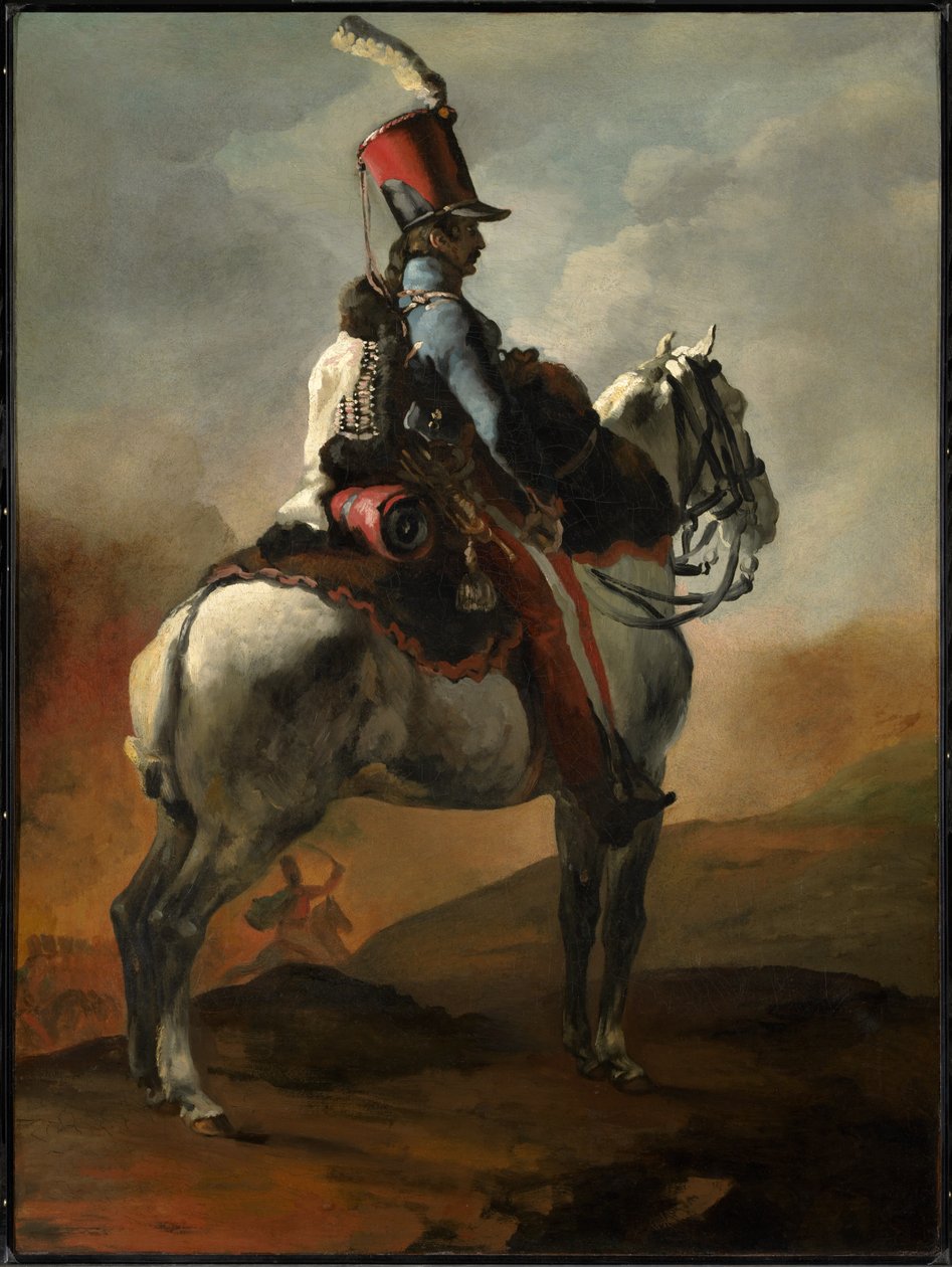Trompetista de los húsares de Theodore Gericault