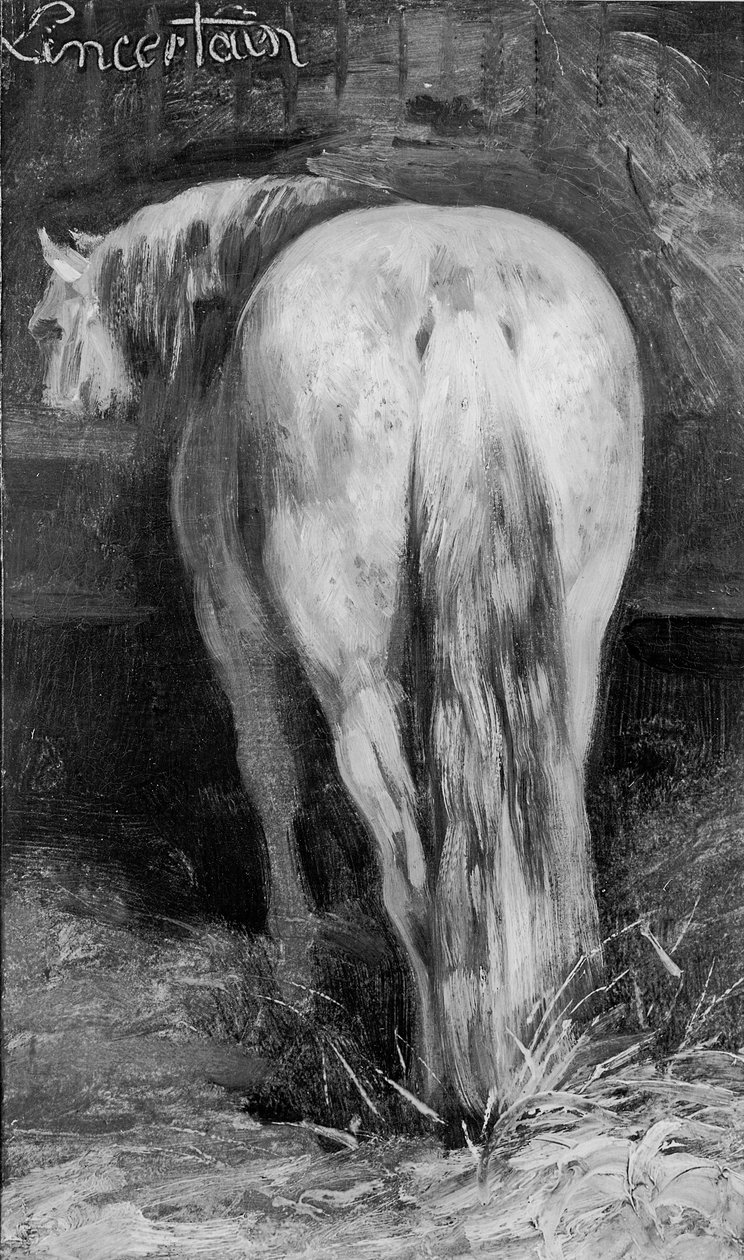 Incierto, el caballo en el establo de Theodore Gericault