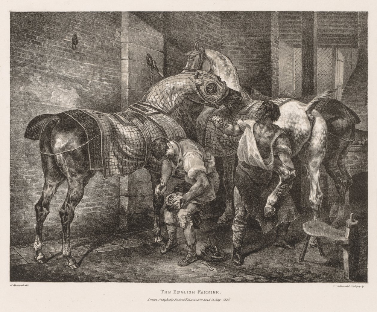 Various Subjects Drawn from Life and on Stone:  The English Farrier de Theodore Gericault