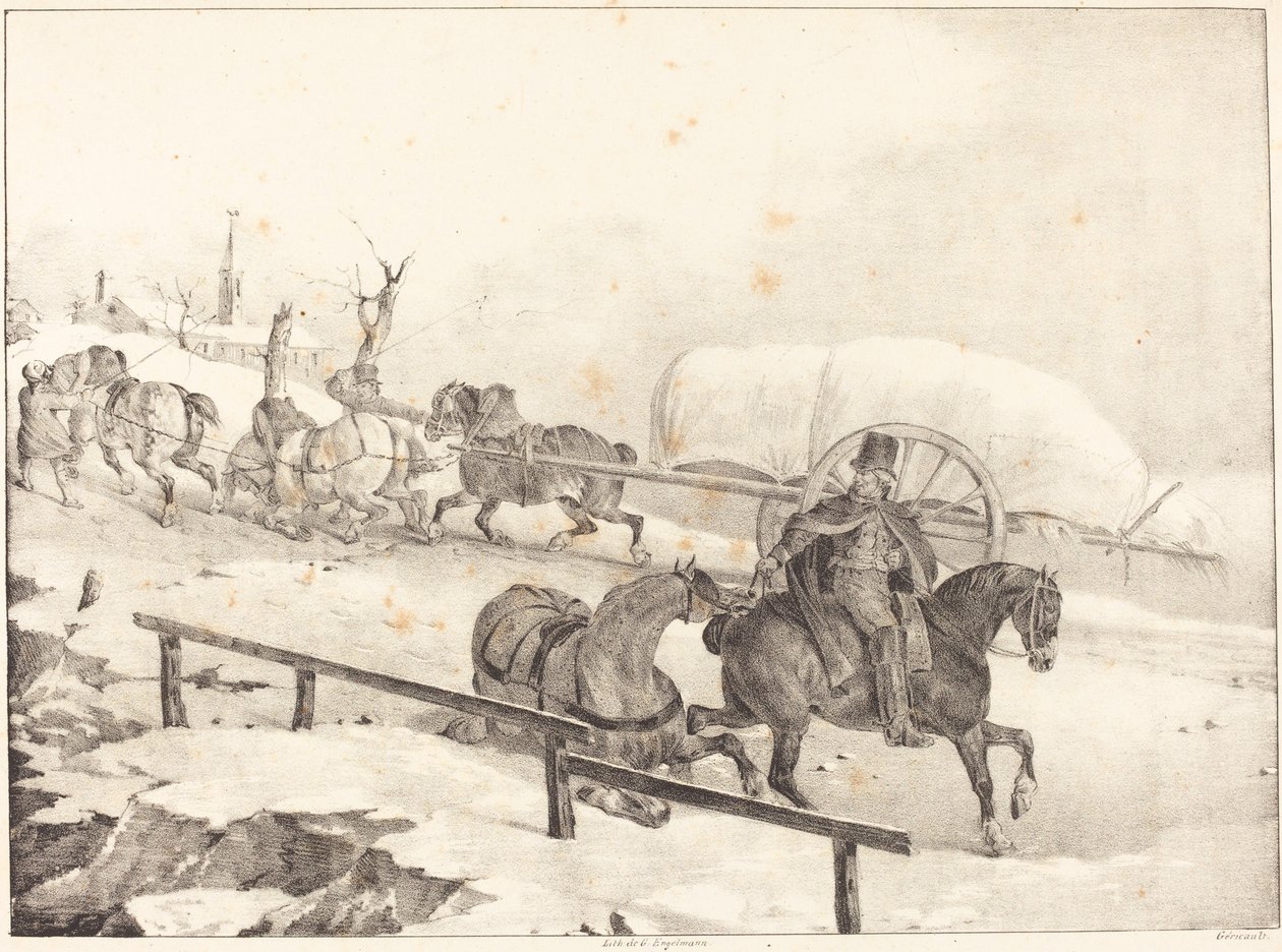 Carretero subiendo una colina de Theodore Gericault