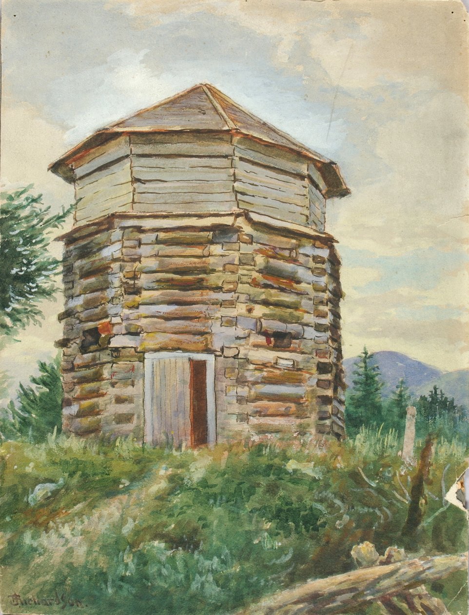 Russian Block House, Alaska, 1900 de Theodore J. Richardson