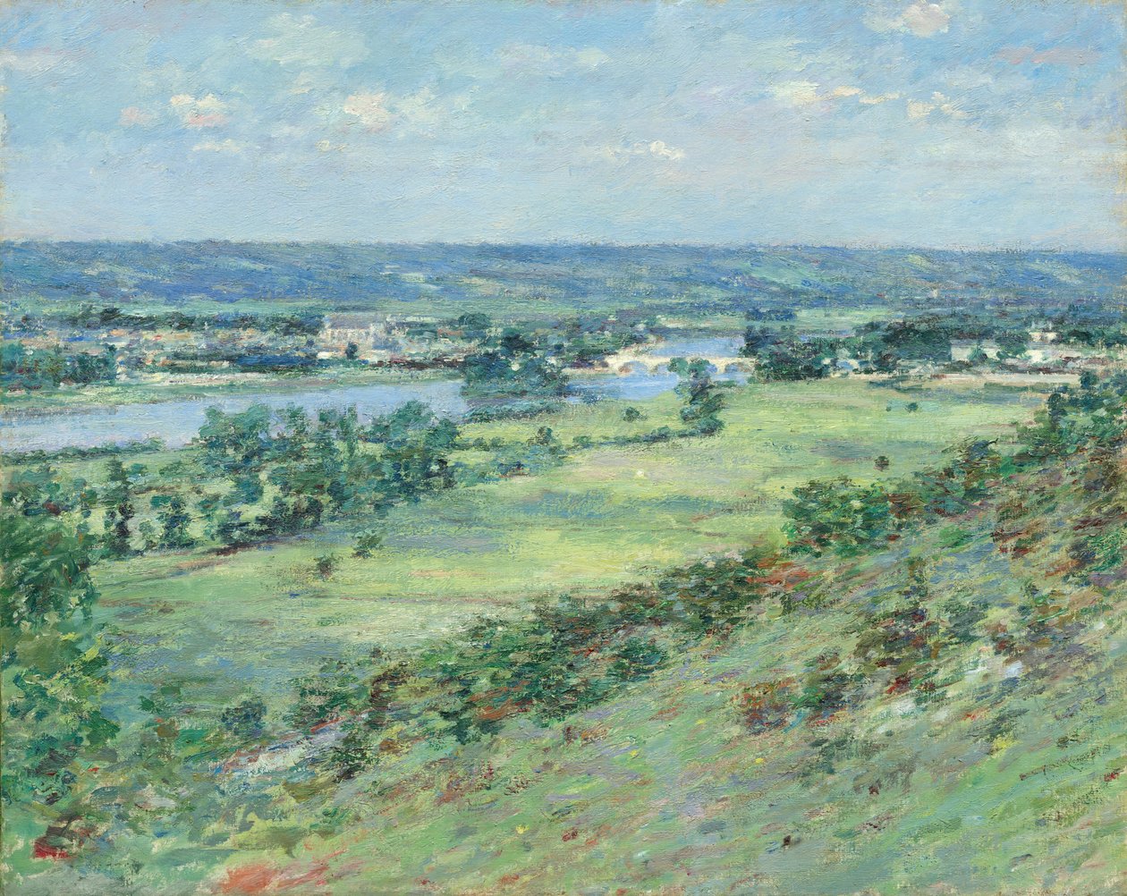 El valle del Sena, desde las colinas de Giverny de Theodore Robinson