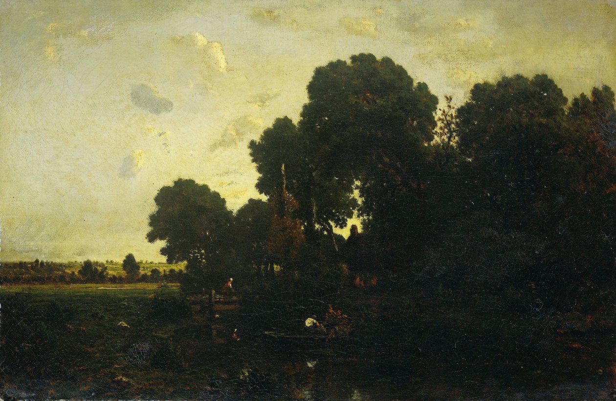Crepúsculo vespertino de Theodore Rousseau