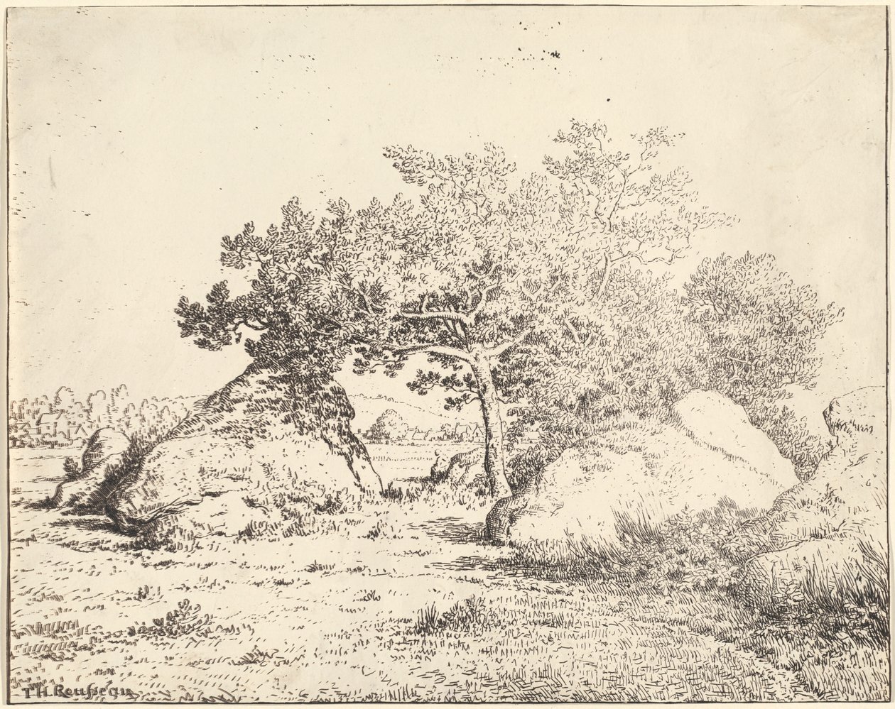 El cerezo de la Plante a Biau de Theodore Rousseau