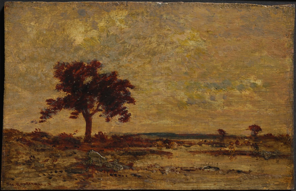 Pantanos, sin fecha (óleo sobre panel de madera) de Theodore Rousseau