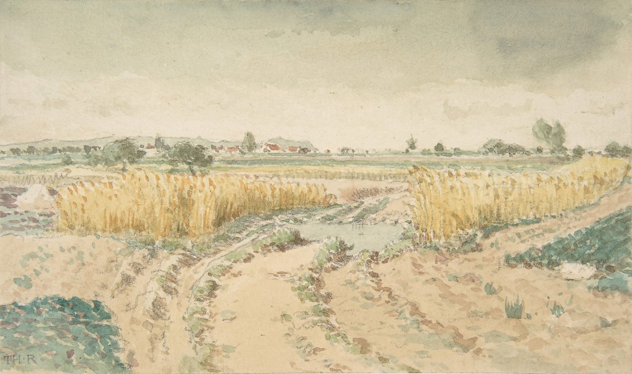 Campos de trigo de Theodore Rousseau