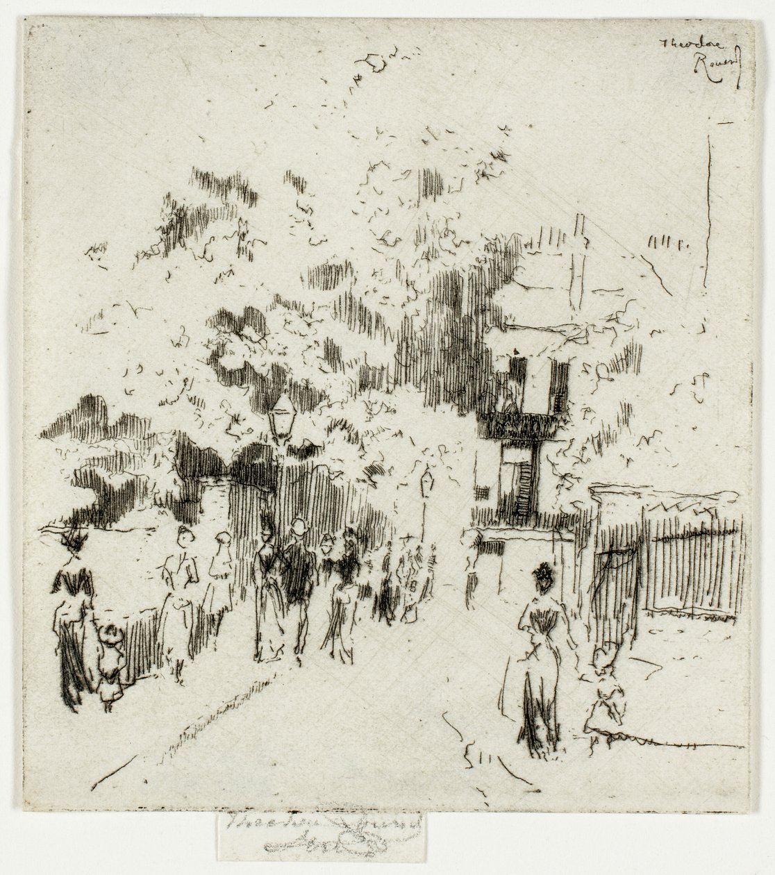 Día festivo, esquina de Beaufort Street, Chelsea de Theodore Roussel