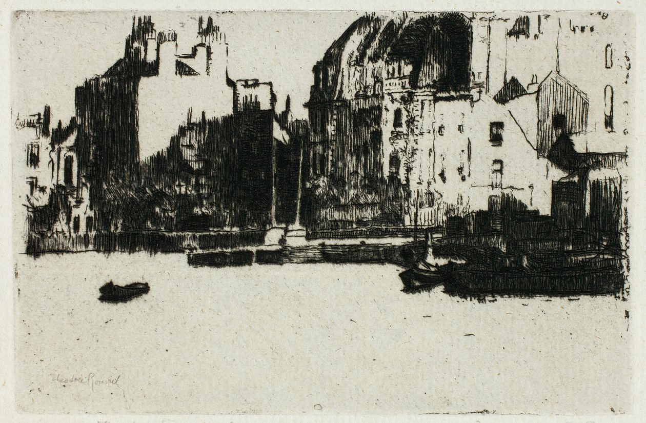 Palacios de Chelsea (Versión en blanco y negro) de Theodore Roussel