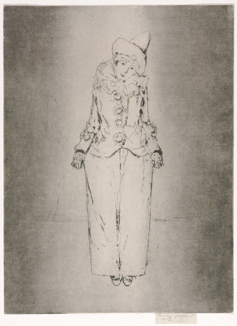 Pierrot en Pied, Retrato de Lady A. C. de Theodore Roussel