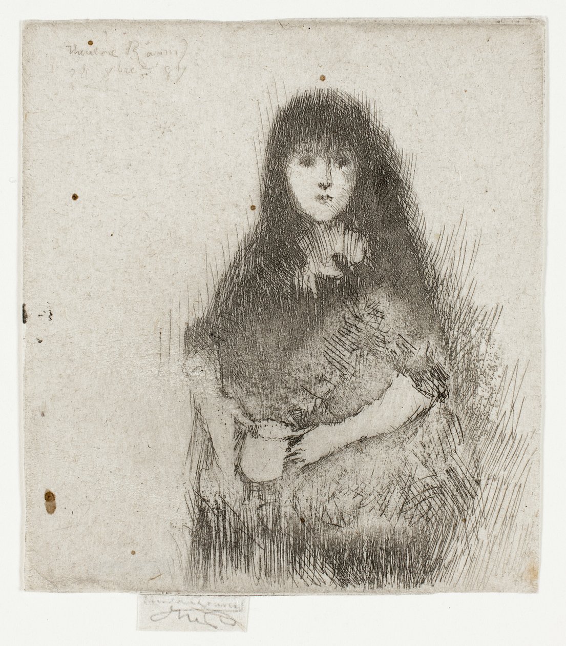 Retrato de una niña española de Theodore Roussel
