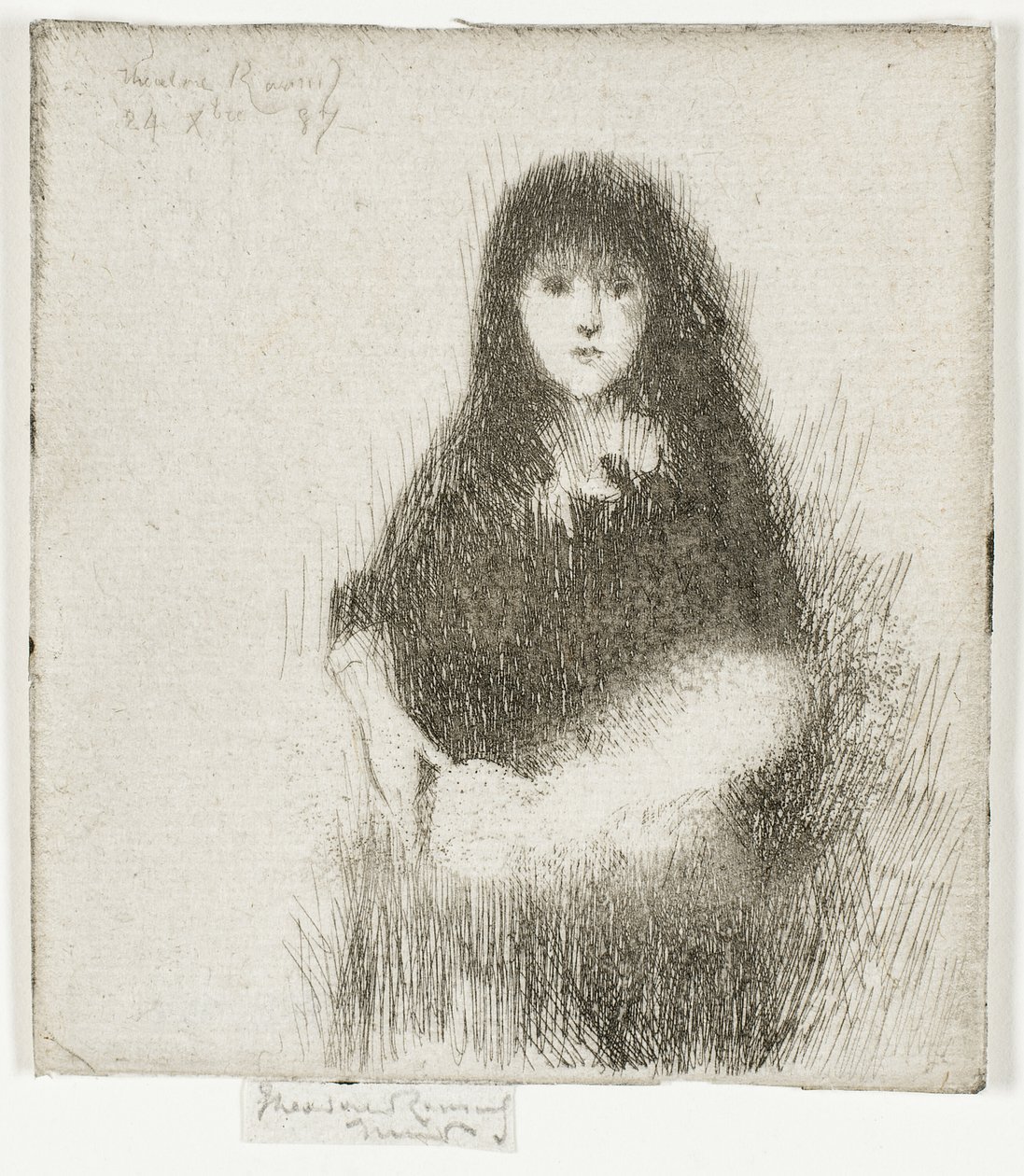Retrato de una Niña Española de Theodore Roussel