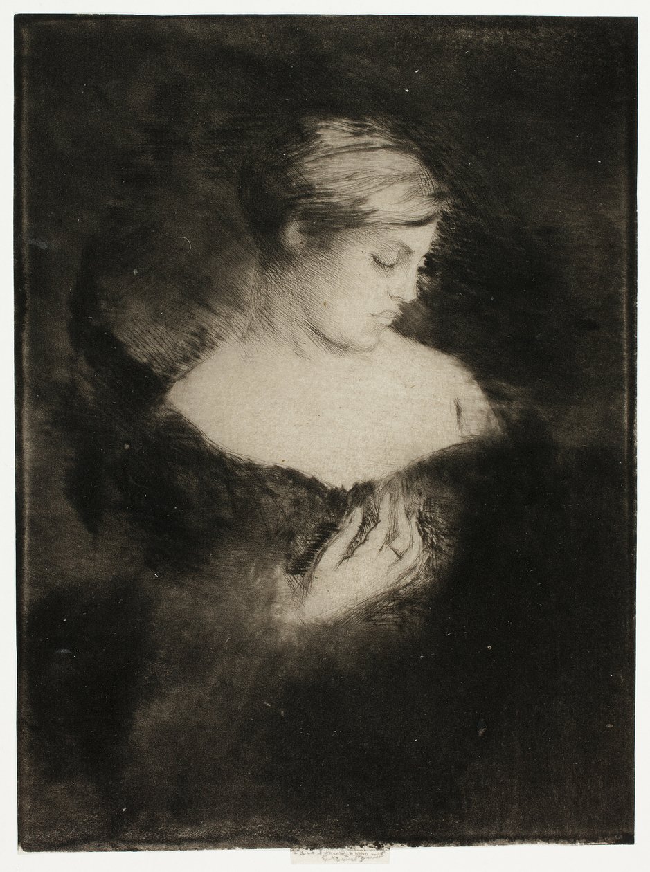 Perfil de una Mujer de Theodore Roussel