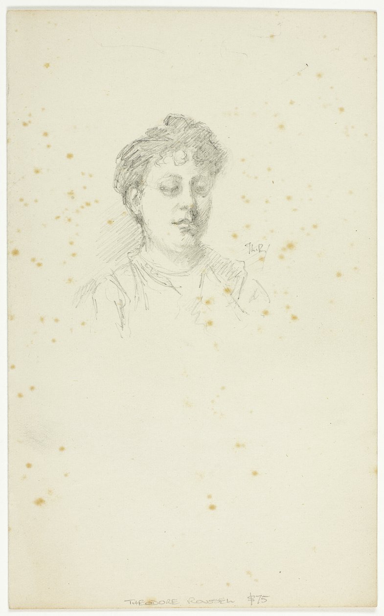 Boceto de Edith Austin de Theodore Roussel