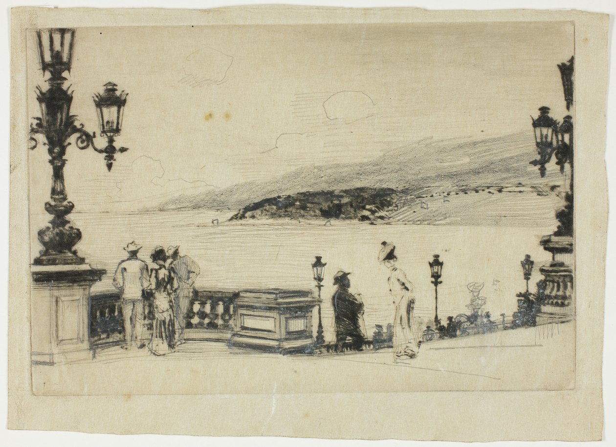 Estudio para La Terraza, Monte Carlo de Theodore Roussel