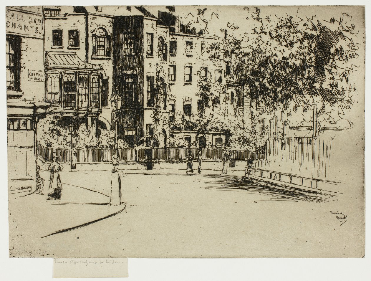 La Esquina de Cheyne Walk, Chelsea de Theodore Roussel