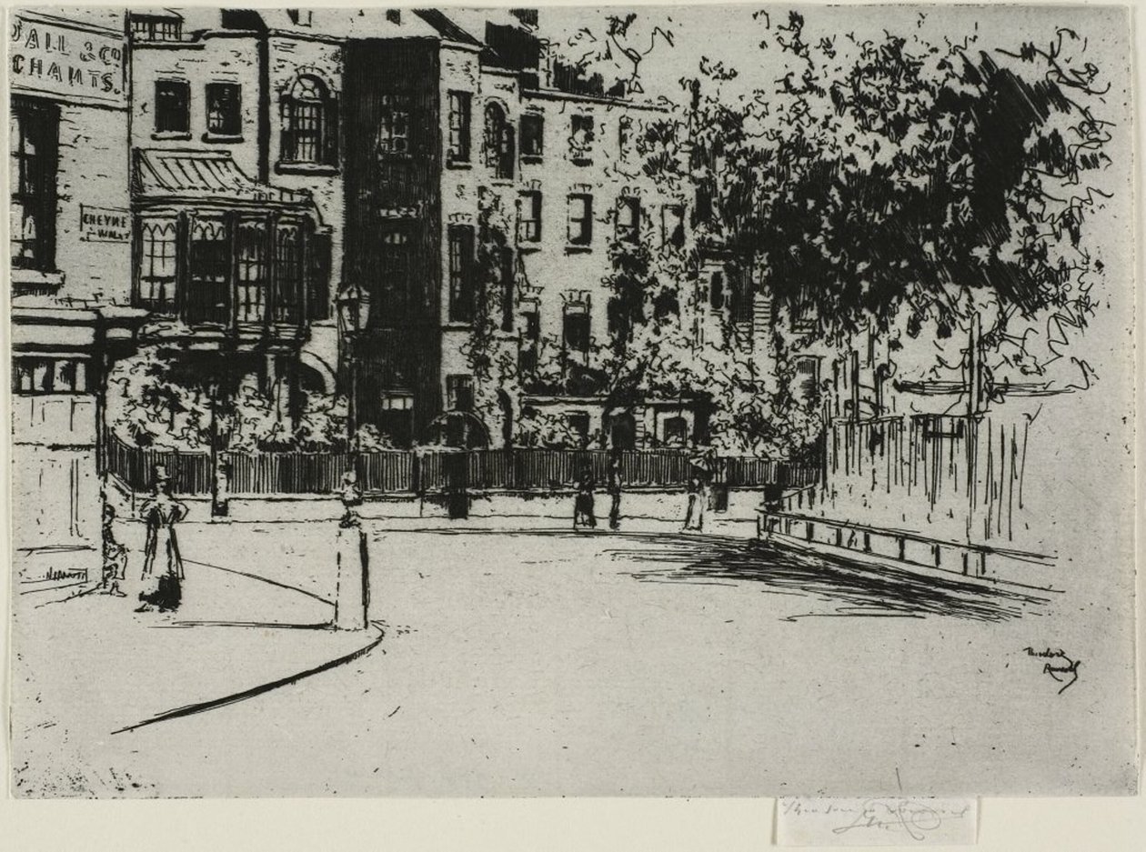 La esquina de Cheyne Walk, Chelsea de Theodore Roussel