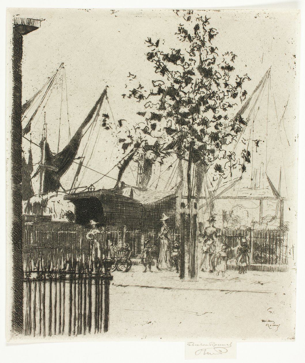 La esquina de Luna Street, Chelsea Embankment de Theodore Roussel
