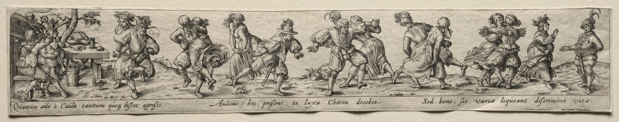 Danza de campesinos de Theodore de Bry