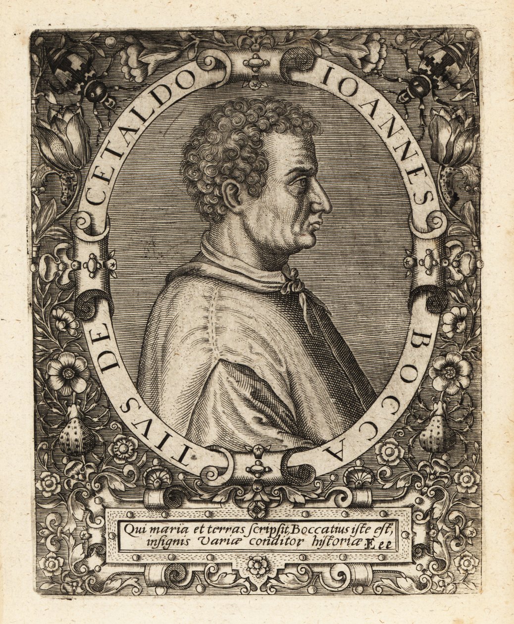 Giovanni Boccaccio, escritor italiano de Theodore de Bry