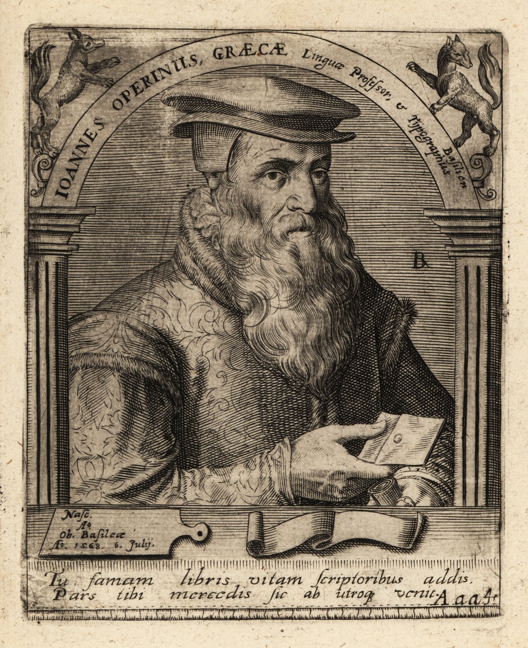 Hans Herbst, impresor humanista suizo de Theodore de Bry
