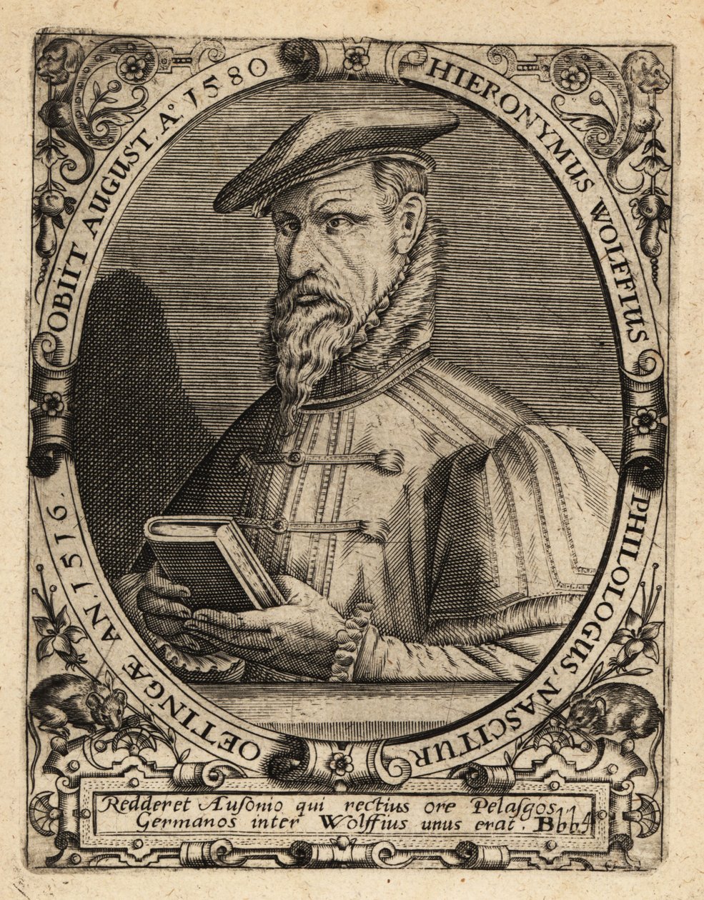 Hieronymus Wolf, historiador alemán de Theodore de Bry