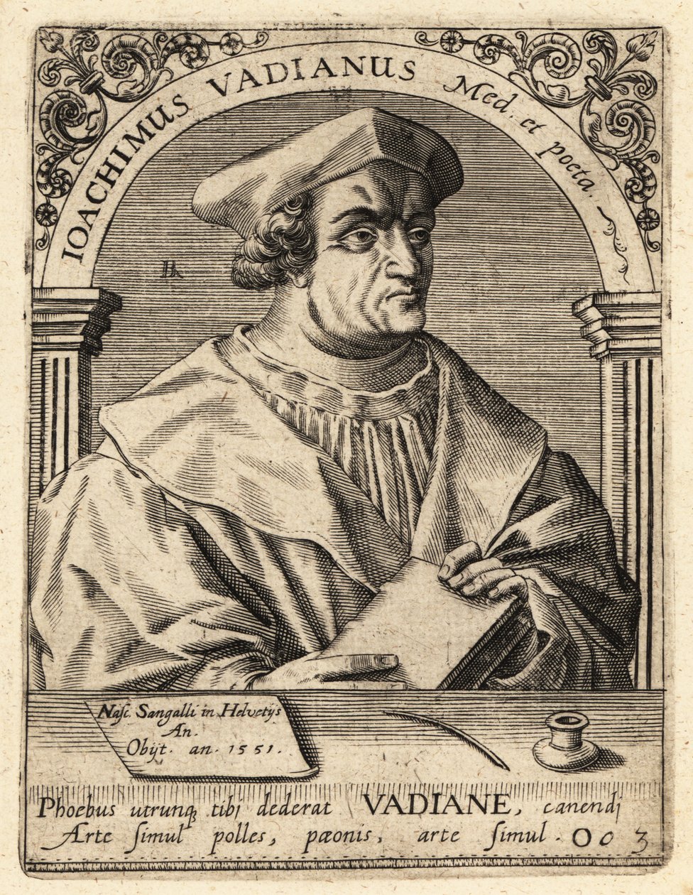 Joachim von Watt, humanista suizo de Theodore de Bry