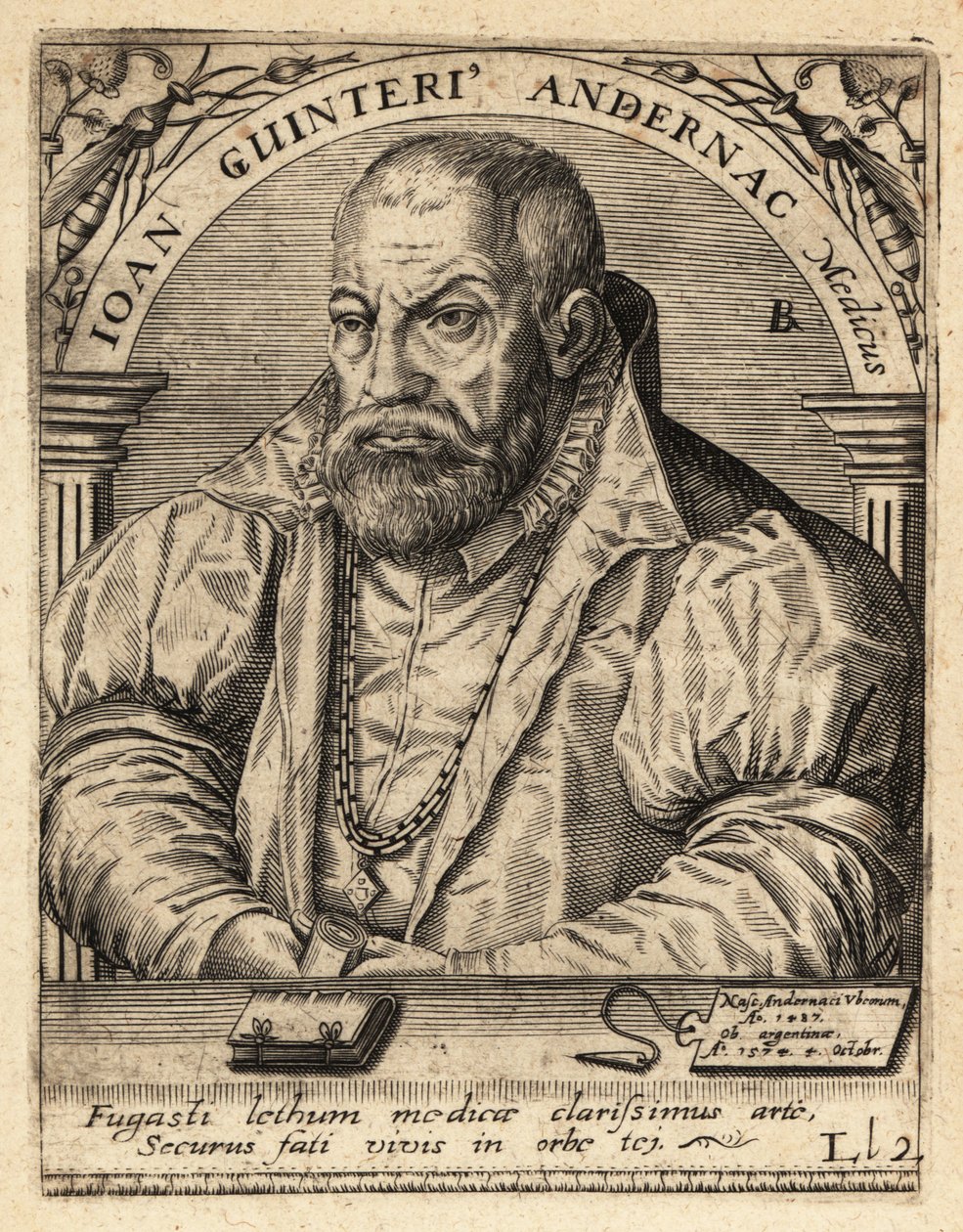 Johann Winter von Andernach, médico alemán de Theodore de Bry