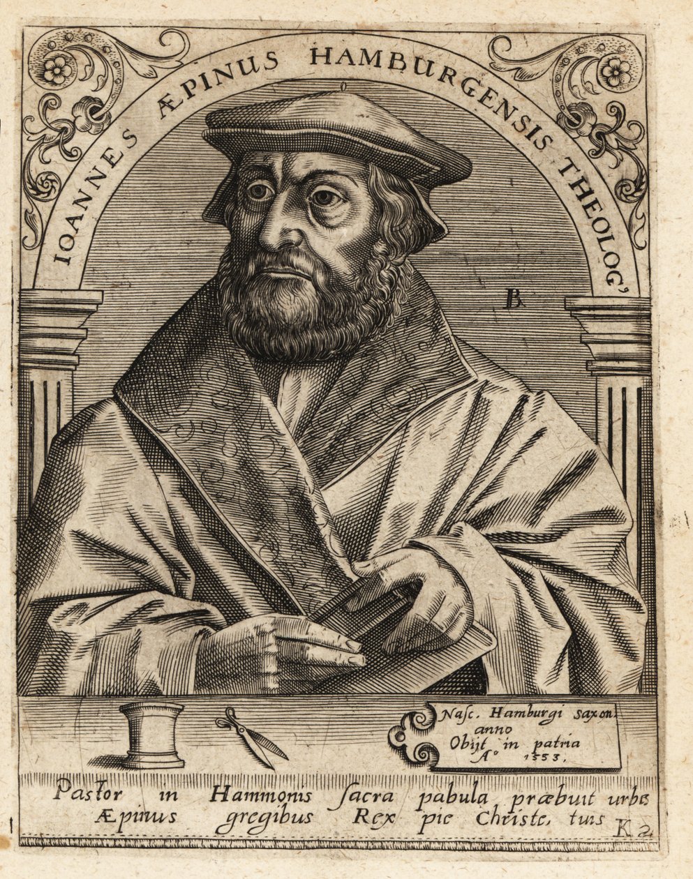 Johannes Aepinus de Theodore de Bry