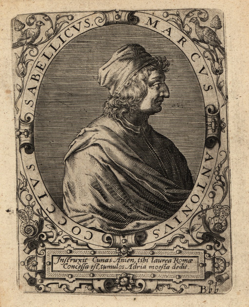 Marcus Antonius Coccius Sabellicus, erudito italiano de Theodore de Bry