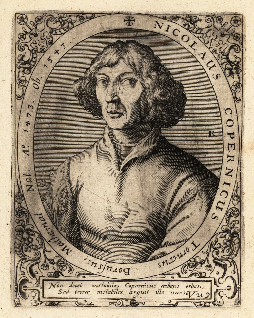 Nicolaus Copernicus, polímata de la era del Renacimiento de Theodore de Bry