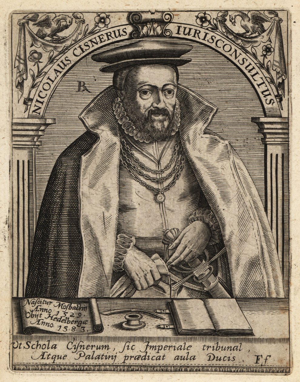 Nikolaus Cisnerus de Theodore de Bry