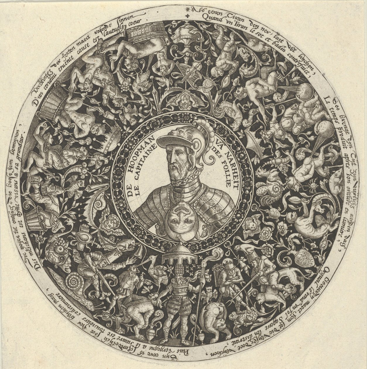 Retrato del Duque de Alba, de una Serie de Diseños de Tazza, ca. 1588 de Theodore de Bry