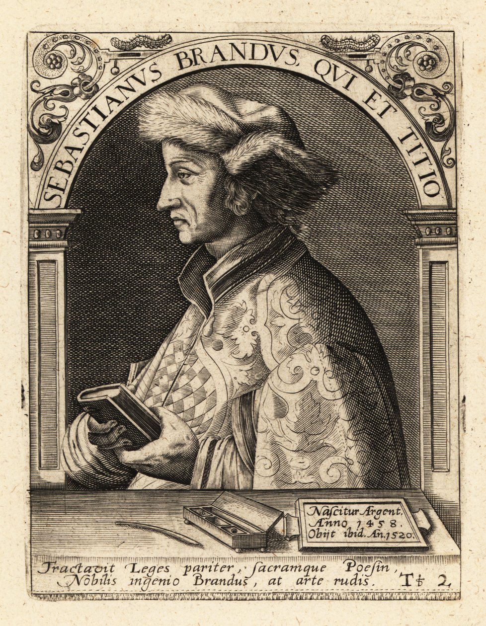 Sebastian Brant, humanista y satirista alemán de Theodore de Bry