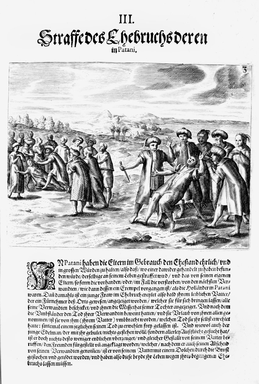 Ajustando cuentas, 1606 de Theodore de Bry