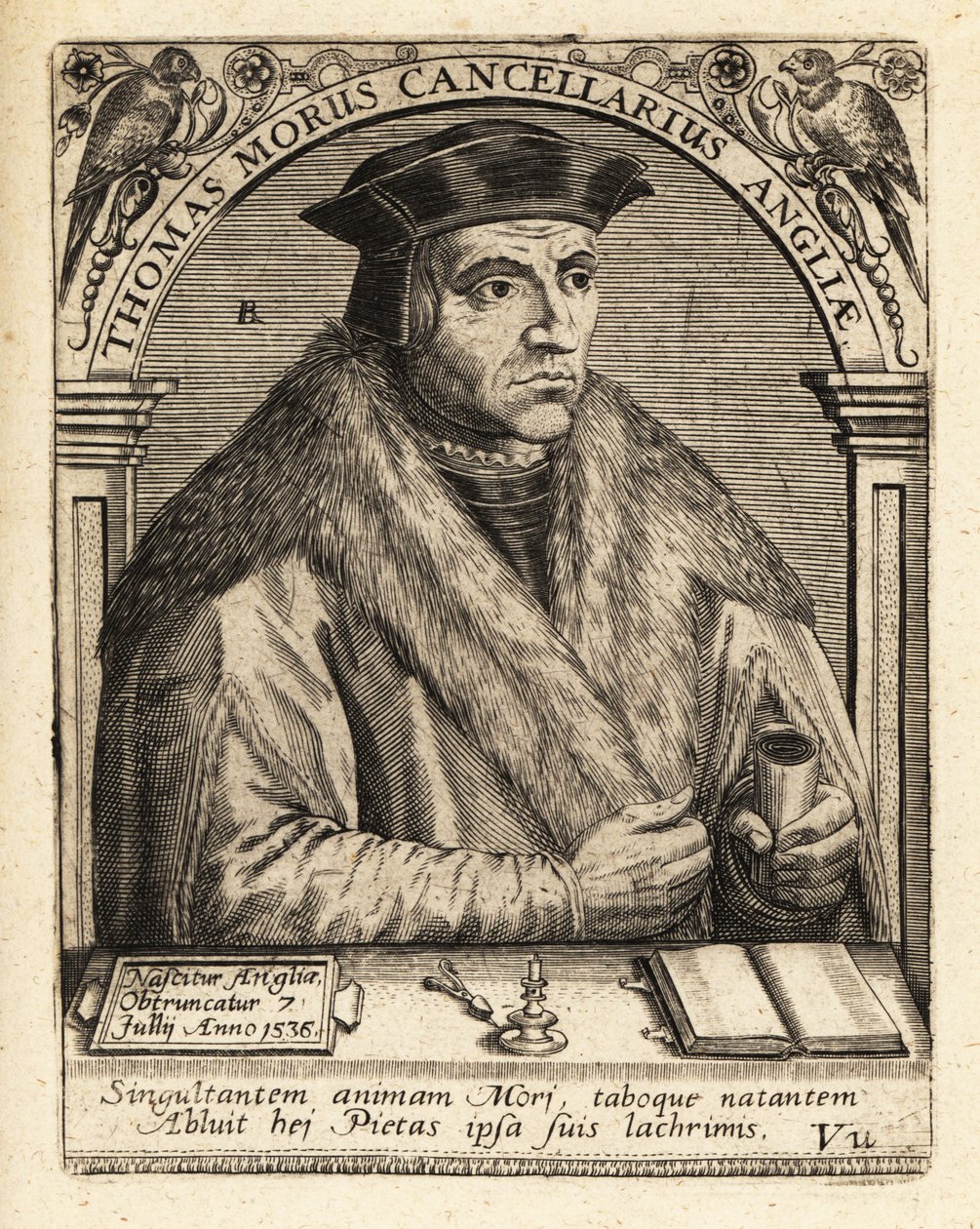 Sir Thomas More, abogado inglés de Theodore de Bry