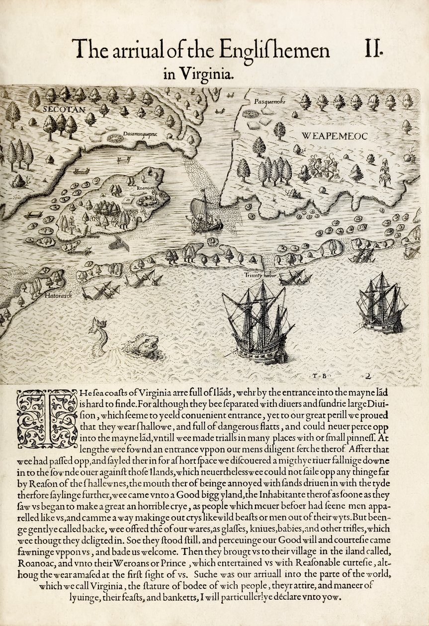 La Llegada de los Ingleses a Virginia, de 