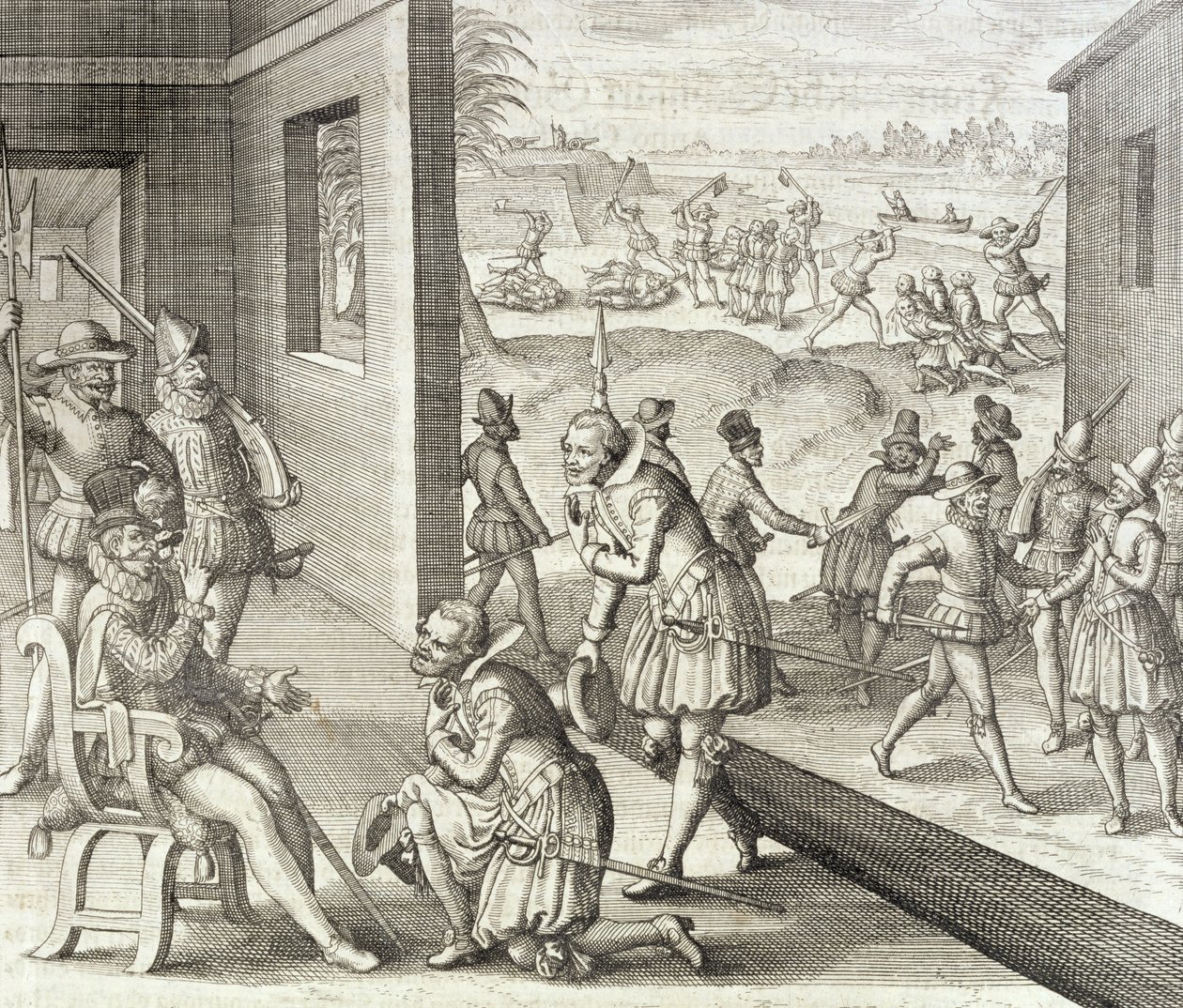 La captura española de Fort Caroline, 1565, de 