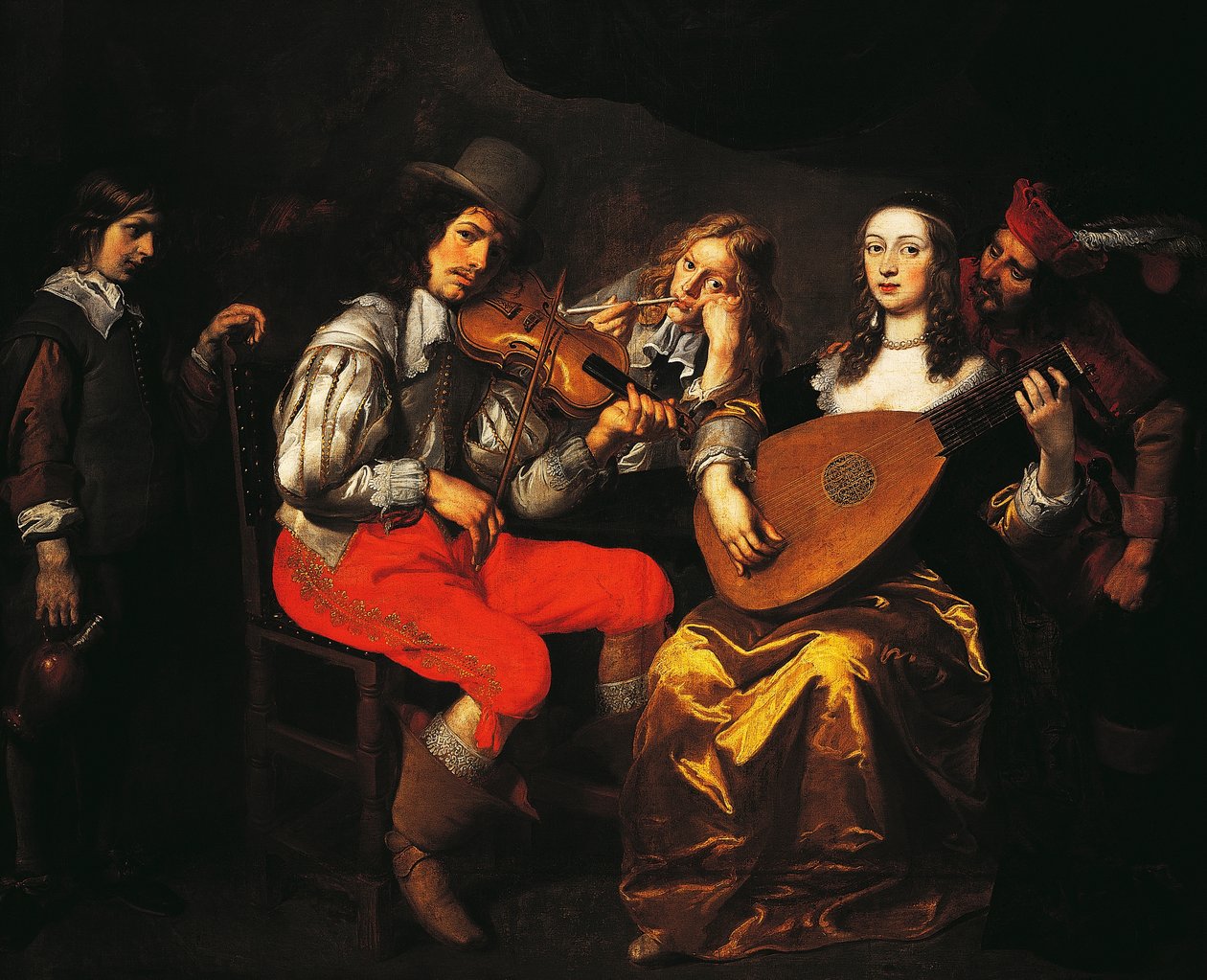 El concierto, de Theodor van Thulden, circa 1650 de Theodore van Thulden