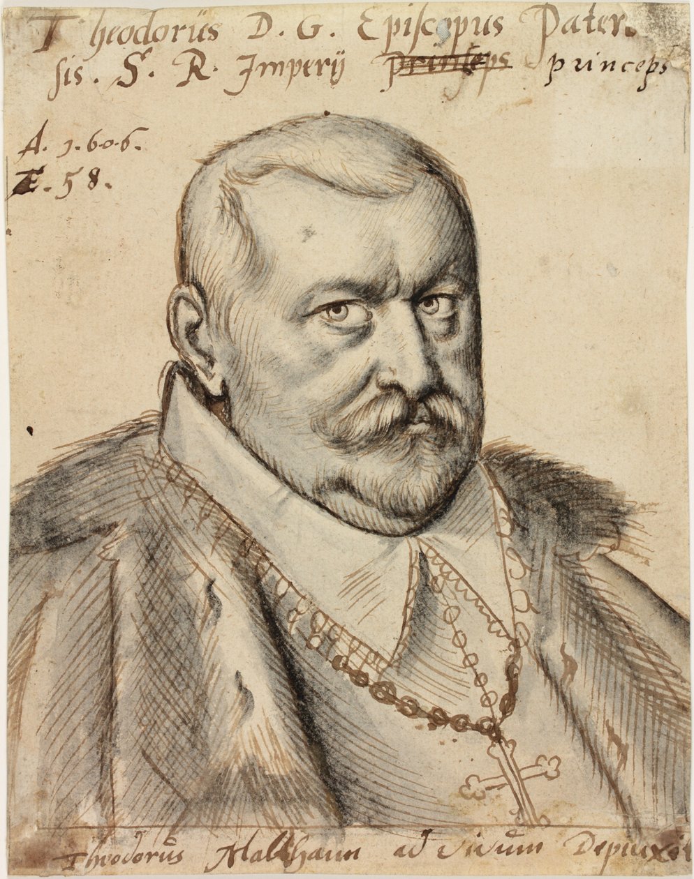 Theodore de Fürstenberg, Obispo de Paderborn, 1606 de Theodorus Malthann