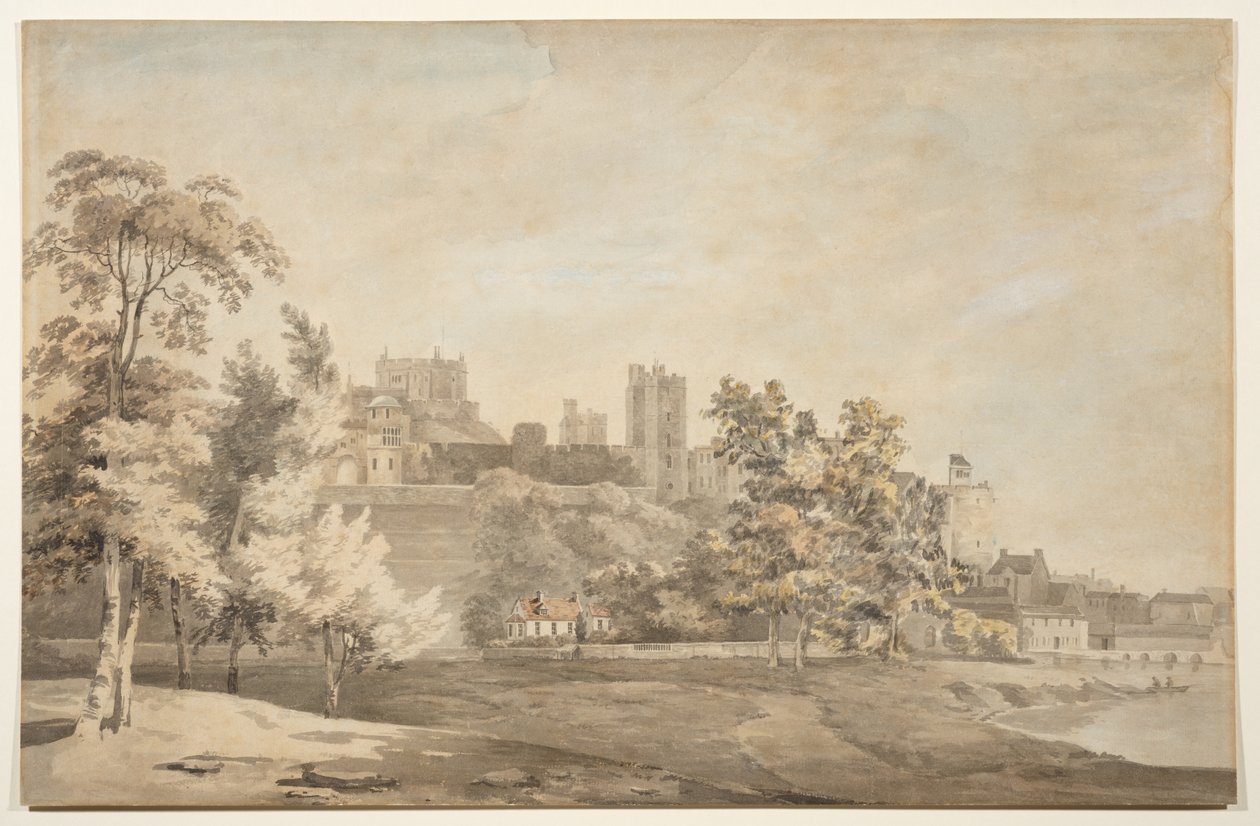 El castillo de Windsor desde el río de Theodosius Forrest