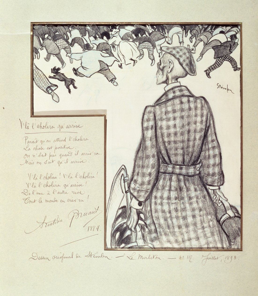 El Cólera Está Llegando, 1898 de Théophile Alexandre Steinlen