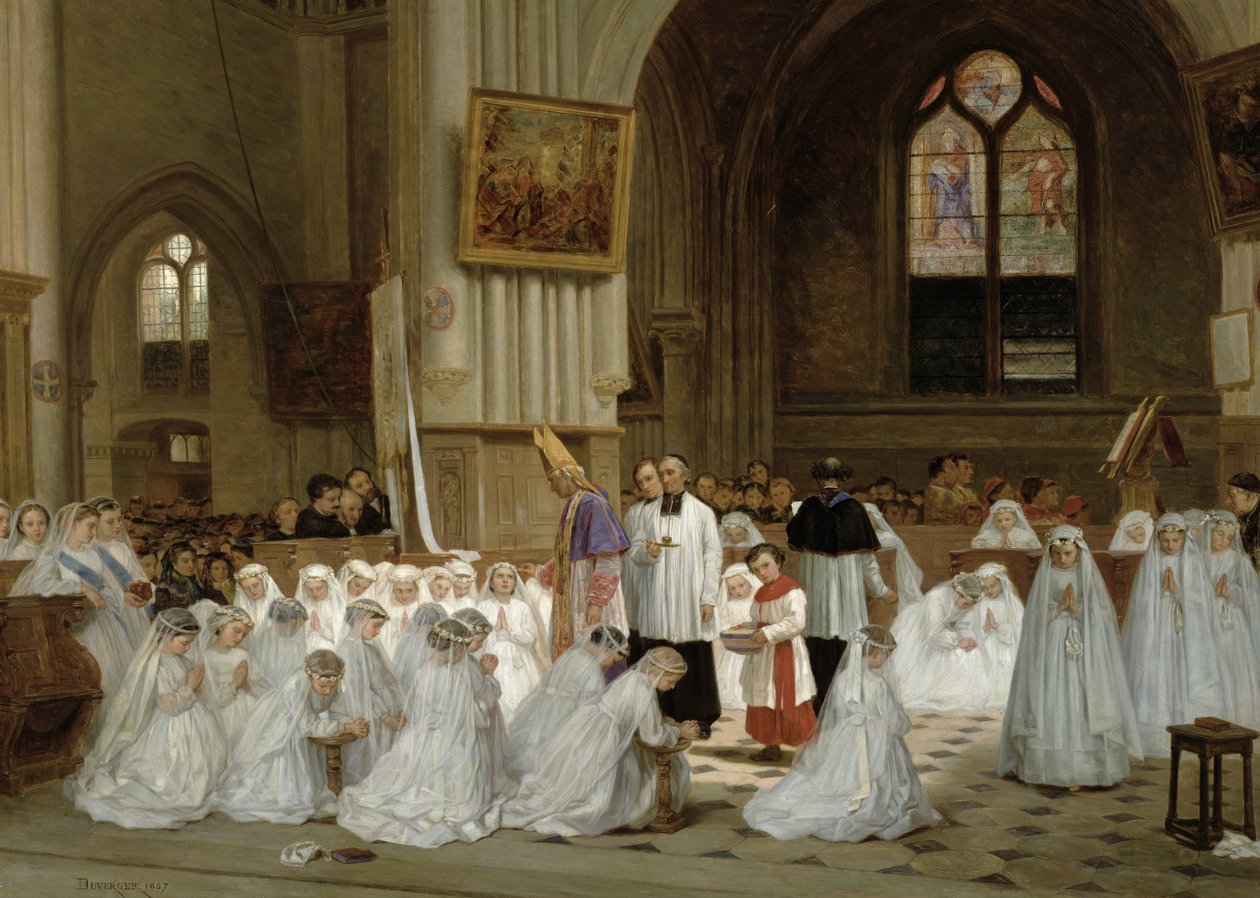 Primera Comunión, 1867 de Theophile Emmanuel Duverger