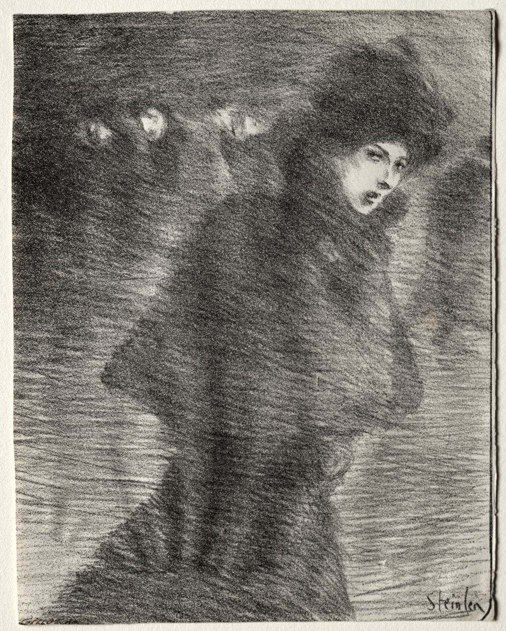 Una mujer que pasaba por allí de Théophile Alexandre Steinlen